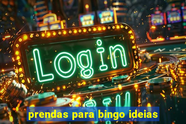 prendas para bingo ideias